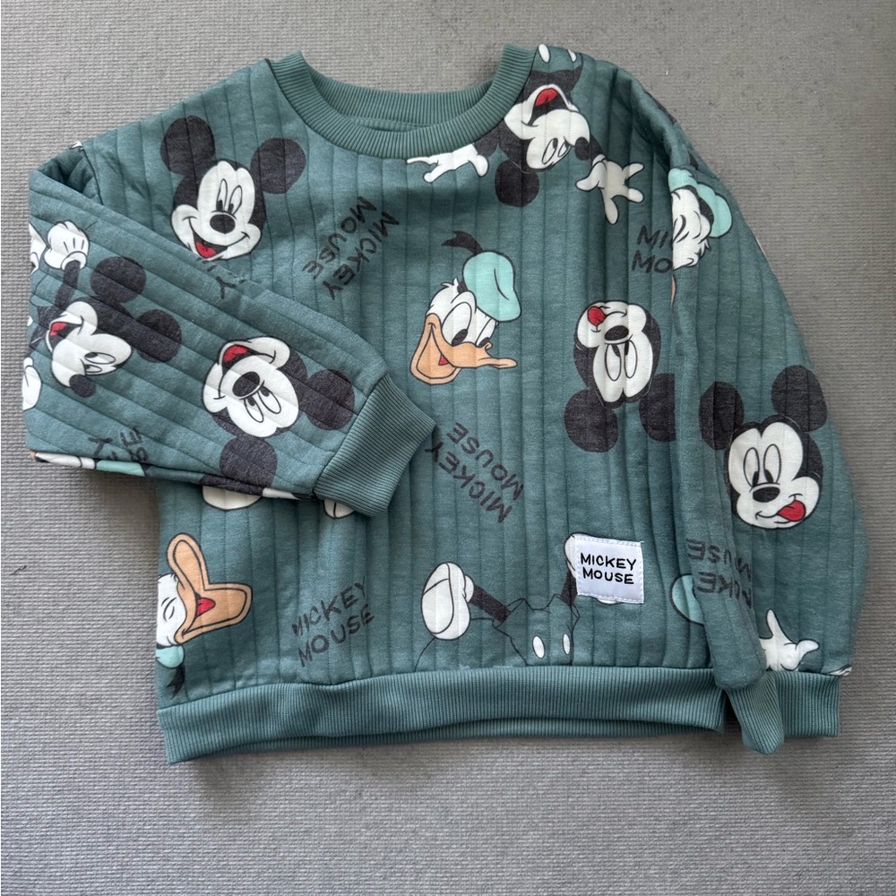 Disney Green Mickey Mouse Sweatshirt